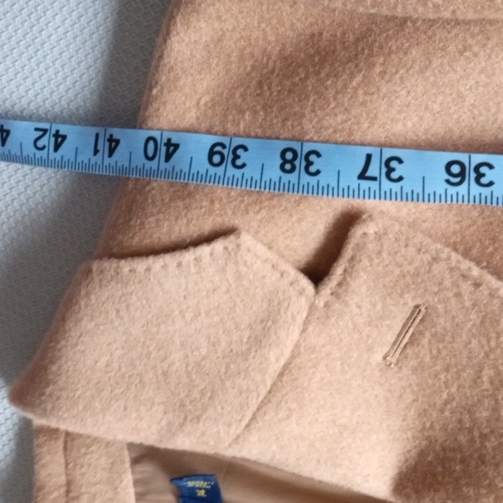 Polo Ralph Lauren Wool Cashmere Camel Coat Size 14 - Picture 8 of 16